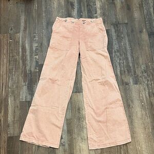 Pink Wide-Leg Pants